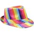 Gay Pride Hat Rainbow Sequin Fedora